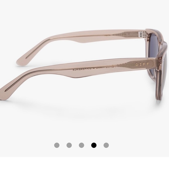 ✨HPx3✨ [DIFF Eyewear] Kota Smoke Crystal Grey Mirror